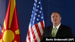 Secretarul de stat al SUA, Mike Pompeo, în vizită în Macedonia de Nord