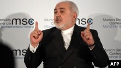 Iranian Foreign Minister Mohammad Javad Zarif made his remarks at the Munich Security Conference on February 15.