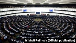 В зале заседания Европарламента