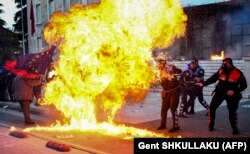 Protestat e dhunshme në Tiranë, 11 maj