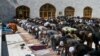 Worshippers offer Friday prayers on the first day of the Muslim holy month of Ramadan at Pul-e Khishti mosque in Kabul on April 24.