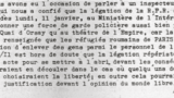 Fragment dintr-un document păstrat în Arhiva Europei Libere la Budapesta