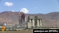 Armenia -- A cement plant in Ararat.