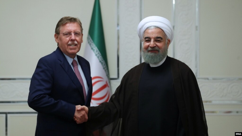 زیگفرید براک، رییس مجلس نمایندگان بلژیک، با حسن روحانی دیدار کرد.