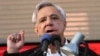 Armenia - Former Foreign Minister Vartan Oskanian speaks at an opposition rally in Yerevan, 24Oct2014.