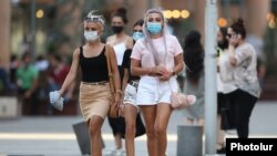 Armenia - People wear mandatory face masks in Yerevan, August 12, 2020