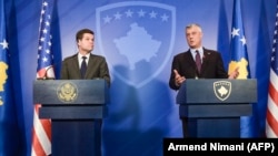 Presidenti i Kosovës, Hashim Thaçi dhe ndihmëssekretarin amerikan për çështje evropiane dhe euroaziatike, Wess Mitchell.