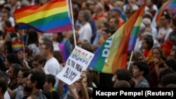 Акция в Варшаве в защиту прав ЛГБТ, 2019 год