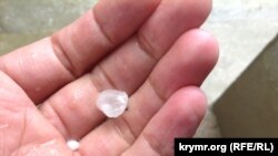 Hail in Simferopol