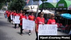 Protest bivših radnica "Lenke", FOTO: VIJESTI