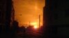تصویری از انفجاری که روز ۲۲ بهمن سال ۸۹ در سه خط لوله انتقال گاز در استان قم روی داد.