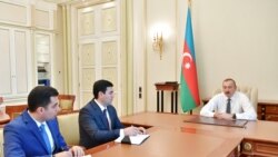 Prezident İlham Əliyev Yevlax və Xaçmaz rayonlarına təyin etdiyi icra başçılarını qəbul edib,31 oktyabr 2019