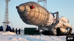 Российская ракета-носитель «Протон-М» на космодроме Байконур. Иллюстративное фото.