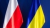 Флаги Польши и Украины 