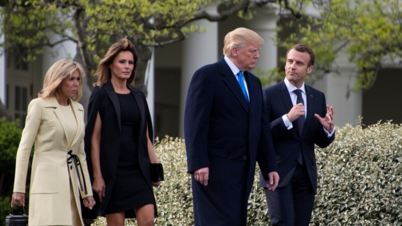 Președintele Donald Trump s-a întîlnit la Washington cu omologul său francez Emmanuel Macron