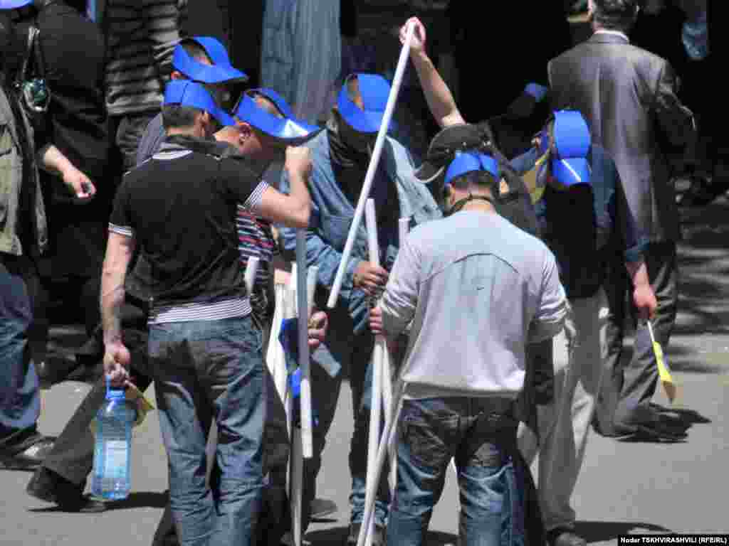Georgia -- Opposition protest rally. Tbilisi, 25May2011