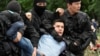Задержания участника акции протеста в Алматы в день выборов. 9 июня 2019 года. 