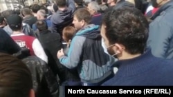 Митинг во Владикавказе, 20 апреля, Северная Осетия 