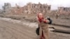 Qyteti i shkatërruar i Groznit në Çeçeni. Mars, 1999.