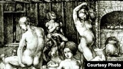 Одна из похищенных из музея картин - "Женская баня" Альбрехта Дюрера. Была оценена в 6 млн. долларов в 1997 году в Нью-Йорке 