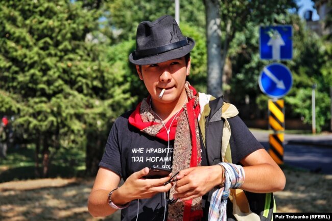 Поэт и гражданский активист Рамиль Ниязов. Алматы, 19 июля 2019 года.