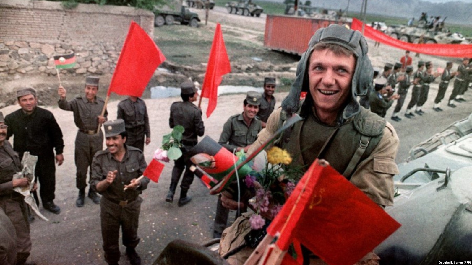 The beginning of the Soviet withdrawal from Afghanistan in May 1988