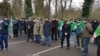 Чеченцы на одном из митингов в Страсбурге (архивное фото)