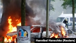 Беспорядки в Гамбурге во время саммита «Большой двадцатки» 7-8 июля 2017 года.