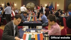 Матч Армения-Венгрия на командном чемпионате мира по шахматам в Китае, 24 июля, 2011 г.