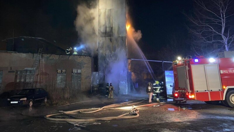 Во Владикавказе произошел пожар на заводе