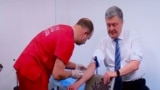 GRAB - Ukraine Presidential Rivals Take Blood Tests