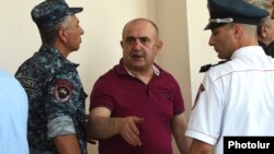 Samvel Babayan appears in court in Yerevan in July.