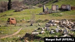 Azerbaijan - ruins in the ghost town of Agdam, near Nagorno-Karabakh