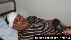 Kyrgyz businessman of Afghan origin Gulab Shah Akbar in hospital after a brutal attack in Bishkek