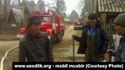 Трудовые мигранты из Узбекистана в городе Иркутске.