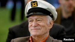 Playboy Magazine founder Hugh Hefner, February 10, 2011