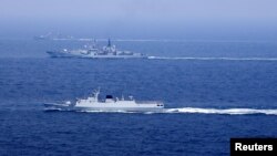 Kineski brodovi u Istočnom Kineskom moru, 1. kolovoza 2016.