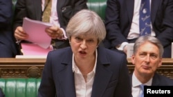 Theresa May în Parlament