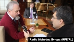 Andrei Zubov and RFE/RL's journalist Dragan Stavljanin