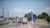 Камиони на царина на граничен премин