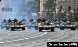 The T-64 tank is the Ukrainian military’s main combat vehicle. (file photo)
