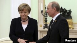 Angela Merkel i Vladimir Putin