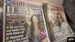 Првые полосы британских газет посвящены рождению наследника британского престола