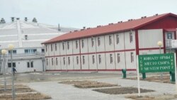 Теңіз кенішіндегі жұмысшылар тұратын вахталық кенттердің бірі, Атырау облысы. Көрнекі сурет.