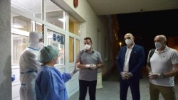 Predstavnici Kriznog štaba u bolnici u Nikšiću