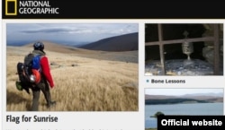 National Geographic сайтындағы Пол Салопектің Кавказ сапары жайлы парағынан скриншот.