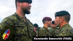 Канадские военные во время учений Rapid Trident, Львовская область, 2019 год