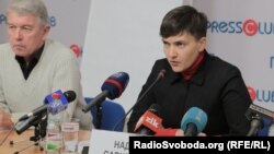 Nadia Savchenko launched her new movement at a press conference in Lviv on December 27. 