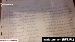 Armenia - Signed voter lists at a campaign office of the ruling Republican Party in Yerevan's Kond neighborhood, 2Apr2017.