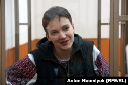 Jailed Ukrainian pilot Nadia Savchenko (file photo)
